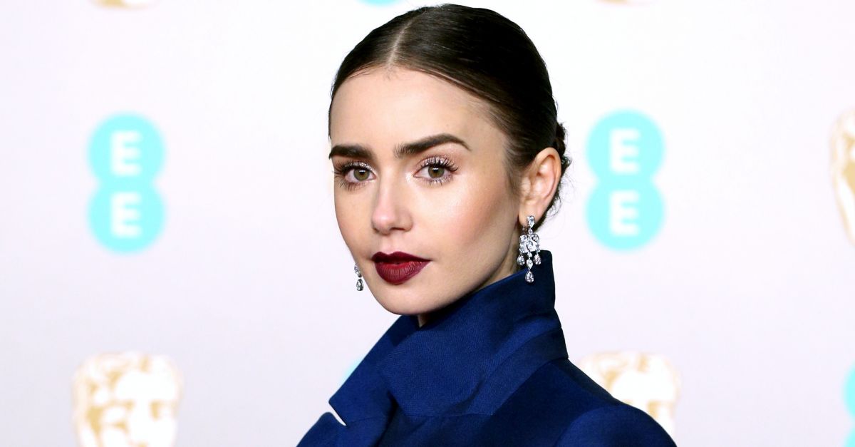 5. Lily Collins' Stunning Blue Hair Moments - wide 3