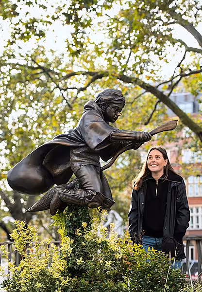 The statue depicts Daniel Radcliffe as the famous wizard (Dominic Lipinski/PA)