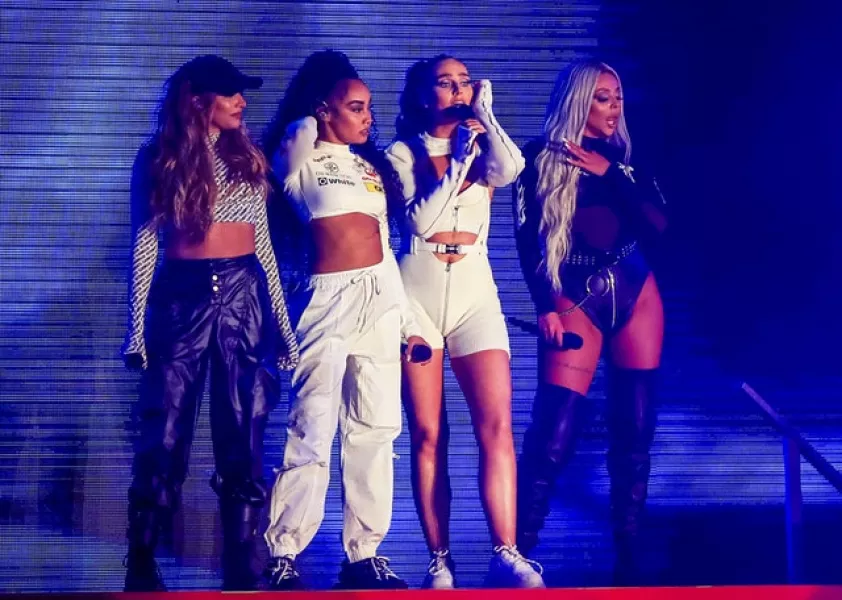 Little Mix on stage (Peter Byrne/PA)
