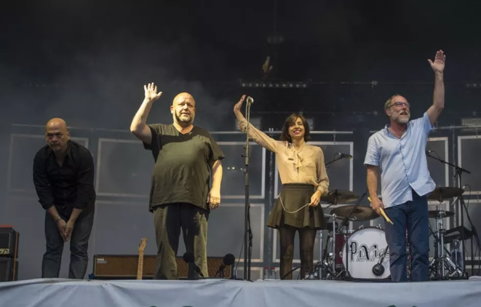 Joey Santiago, Black Francis, Paz Lenchantin and David Lovering of Pixies (Matt Crossick/PA)
