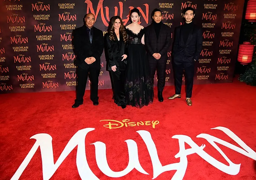 The stars of Disney’s Mulan (Ian West/PA)