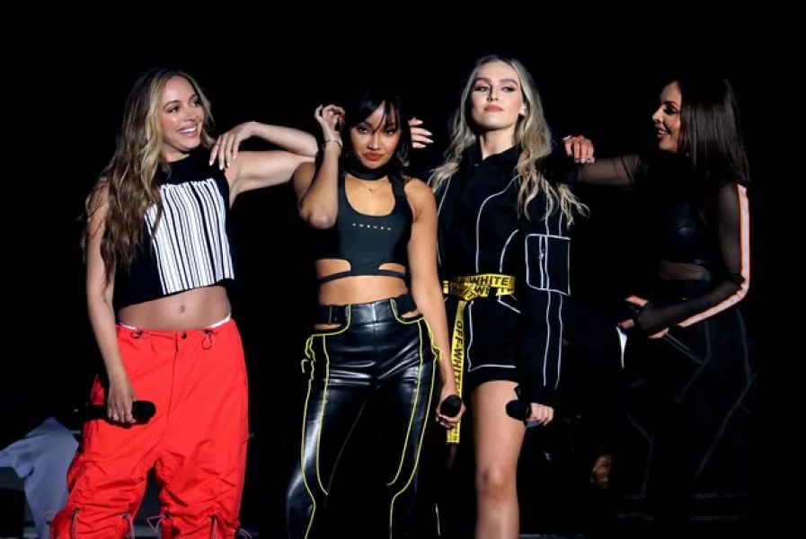 Leigh-Anne Pinnock, Perrie Edwards, Jesy Nelson and Jade Thirlwall of Little Mix (Isabel Infantes/PA)