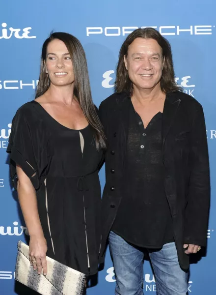 Influential guitarist Eddie Van Halen and his wife Janie Liszewski (Evan Agostini/Invision/AP, File)