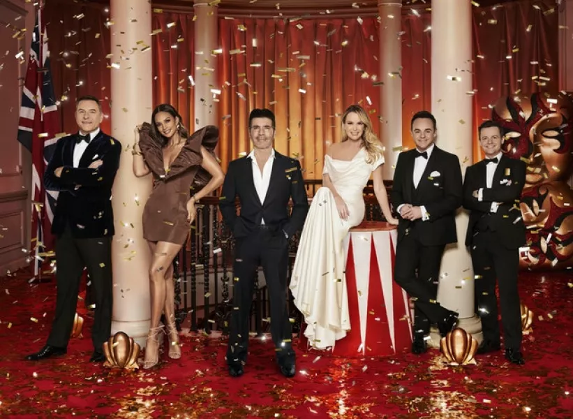 Britain’s Got Talent judges David Walliams, Alesha Dixon, Simon Cowell and Amanda Holden, and presenters Ant & Dec (ITV/PA)