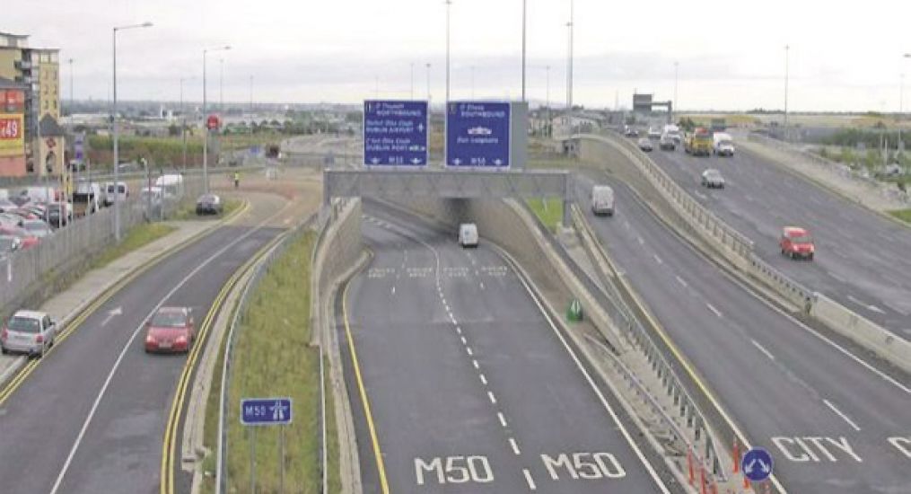 All Lanes Reopen On M50 Near Ballymun Where Caravan Overturned