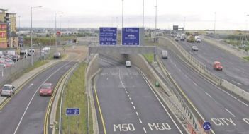M50 Reopened To Traffic After Overturned Truck Cleared