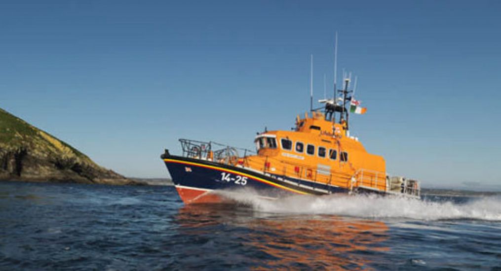 Coastguard Rescue Galway Hooker Crew In West Cork