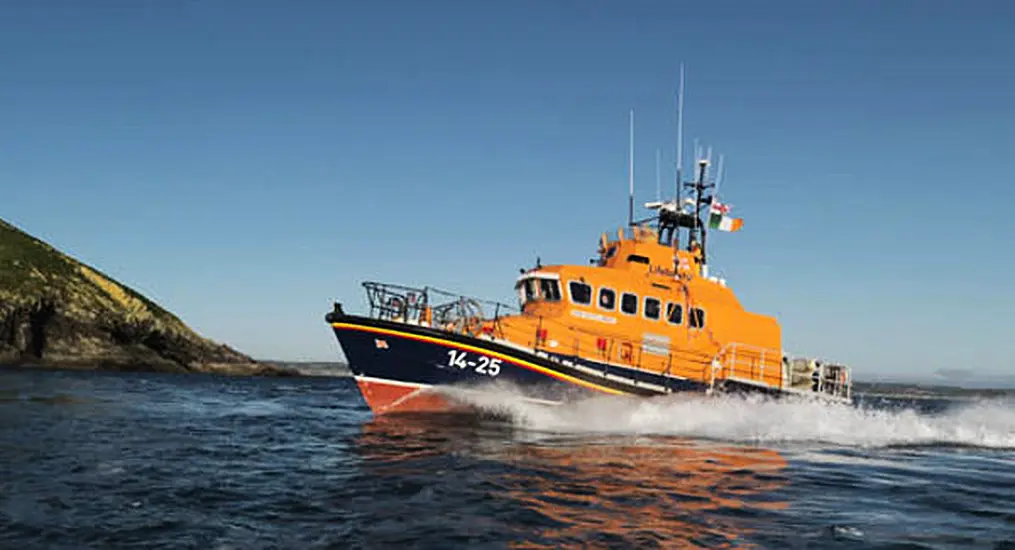 Coastguard Rescue Galway Hooker Crew In West Cork