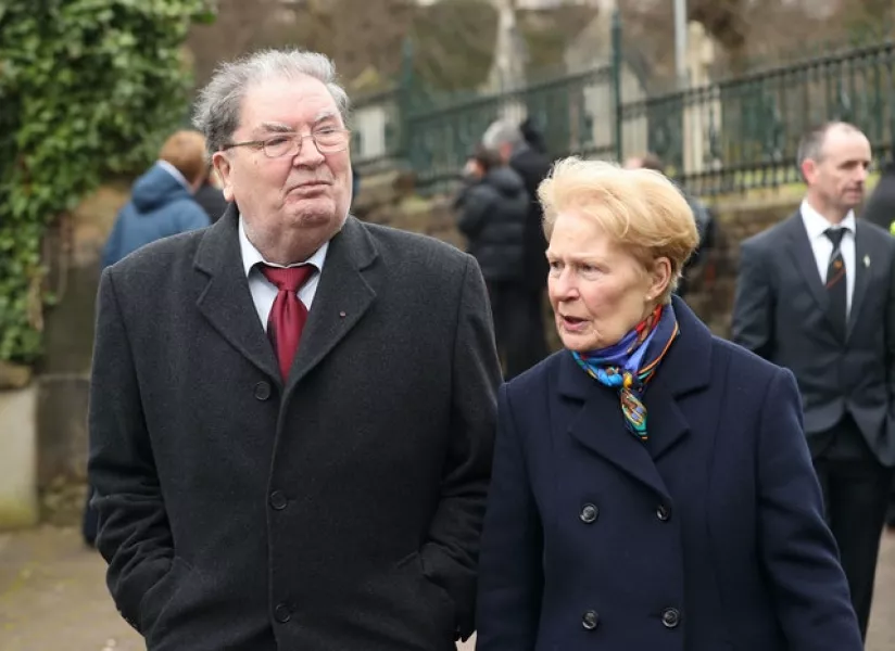 The late John Hume and wife Pat (Niall Carson/PA)