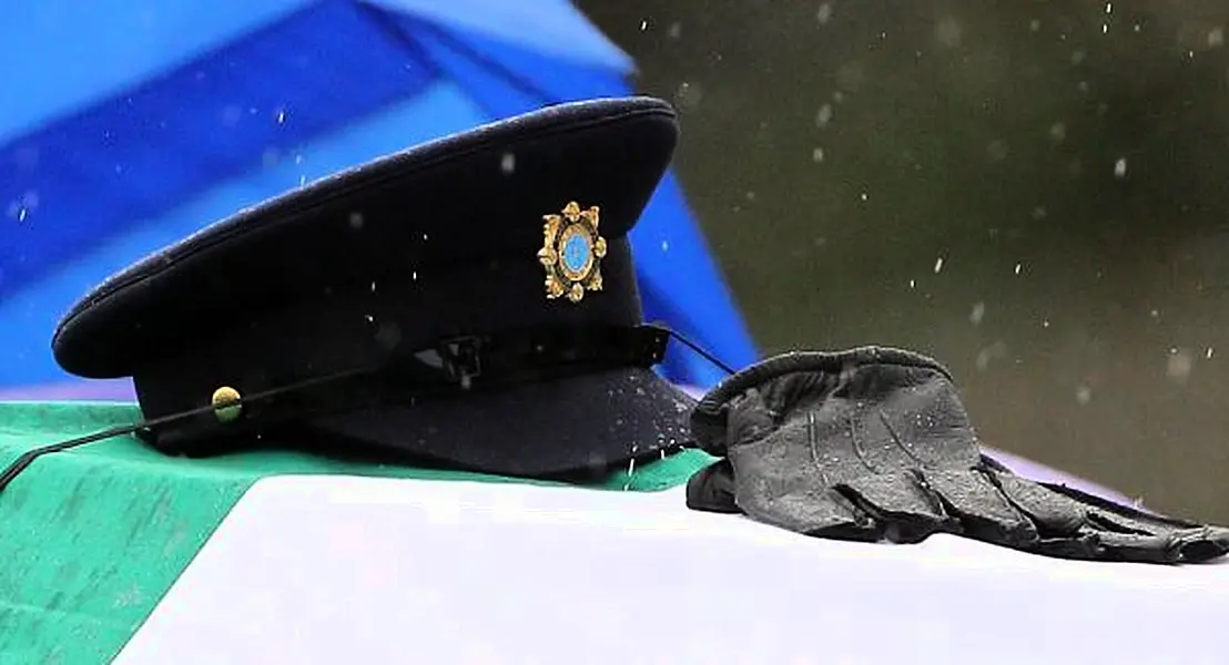 The state funderal of Det Adrian Donohoe at Lordship Cemetery, Dundalk