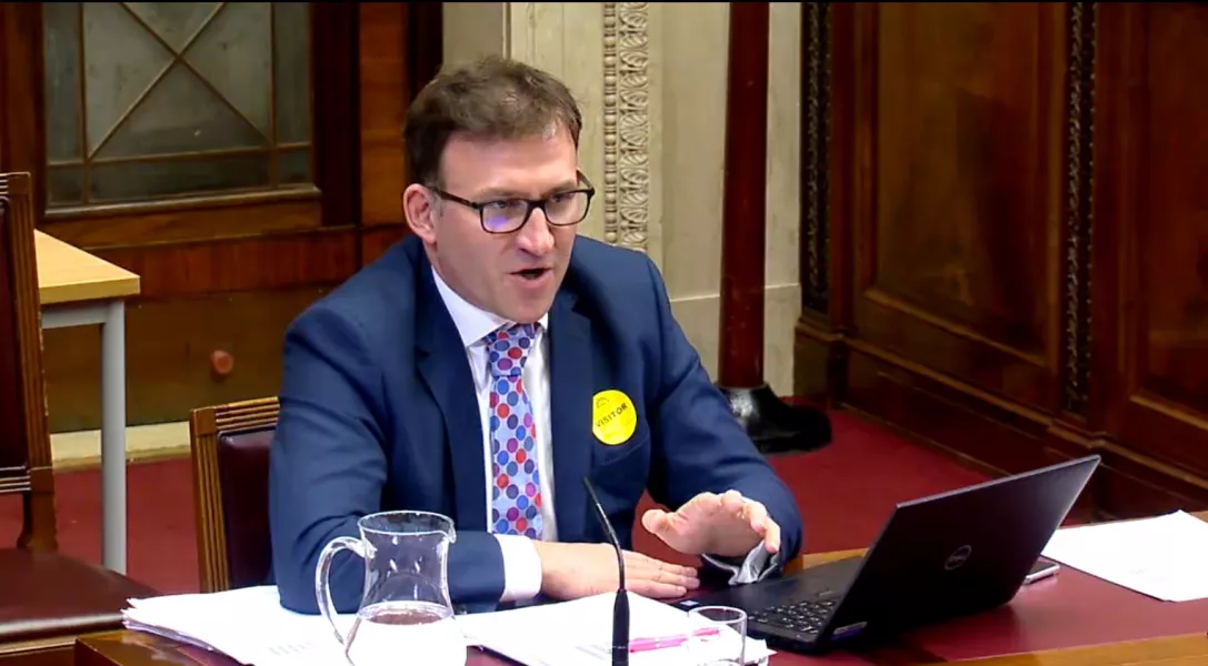 CCEA chief executive Justin Edwards gives evidence to the education committee (NI Assembly/PA)