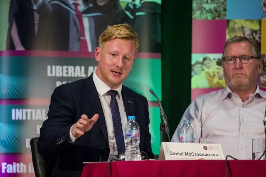 SDLP member Daniel McCrossan (left) branded the situation a ‘debacle’ (Liam McBurney/PA)