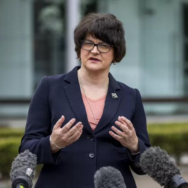 Arlene Foster said she had to accept the reality that the protocol was the law. Photo: Liam McBurney/PA