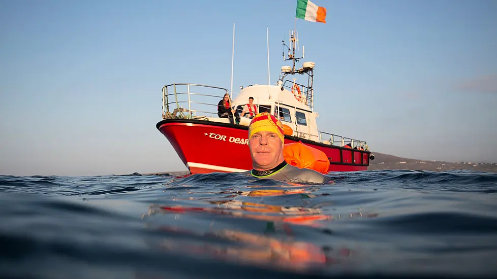 Donegal Man Reaches Co Down On Quest To Become The First To Swim Around Ireland