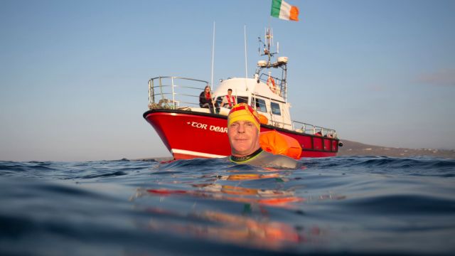 Donegal Man Reaches Co Down On Quest To Become The First To Swim Around Ireland