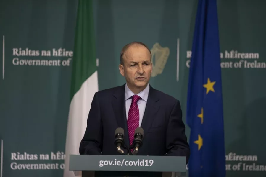 Taoiseach Micheal Martin has announced level four restrictions for Donegal, Cavan and Monaghan (Tom Honan/Julien Behal Photography/PA)