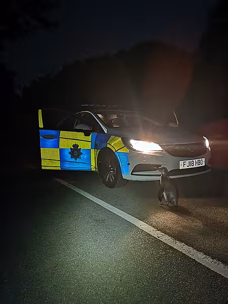 The penguin was spotted as it ‘plodded’ up a street in Strelley (Broxtowe North Police/PA)