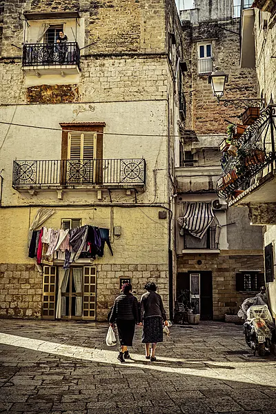 The old quarter of Bari in Southern Italy (Mick Ryan/PA)