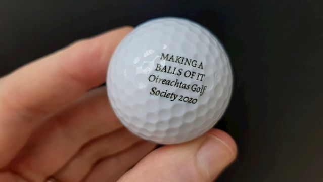 Dublin Art Gallery Selling 'Oireachtas Golf Society' Balls For €10