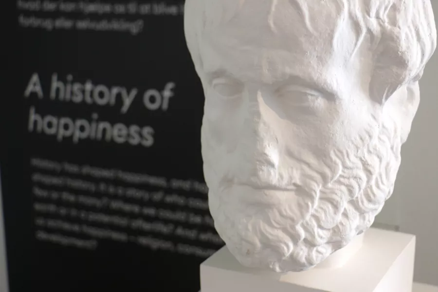 Aristotle, one of the world’s first happiness researchers (The Happiness Museum/PA)