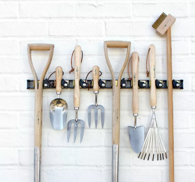 Keep your tools tidy in storage with a tool rack (Burgon & Ball/PA)