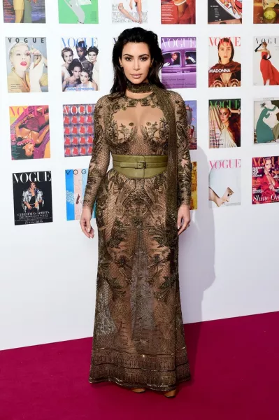 Kim Kardashian attending The Vogue 100 Gala Dinner (Ian West/PA)
