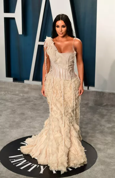 Kim Kardashian attending the 2020 Vanity Fair Oscar Party (Ian West/PA)