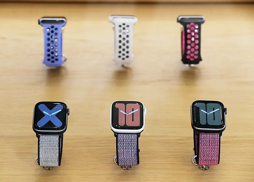 Apple Watch 5 timepieces (Jonathan Brady/PA)