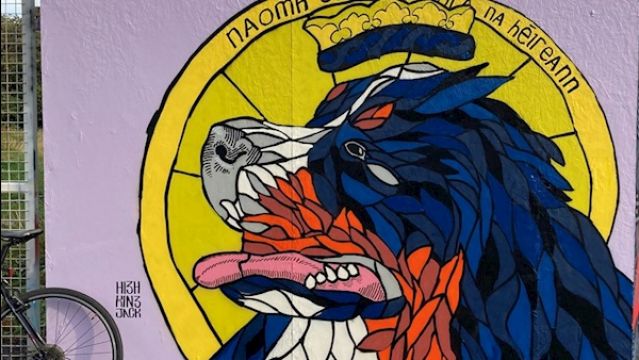 Mural Of Micheal D Higgins' Dog Síoda Appears In Dublin