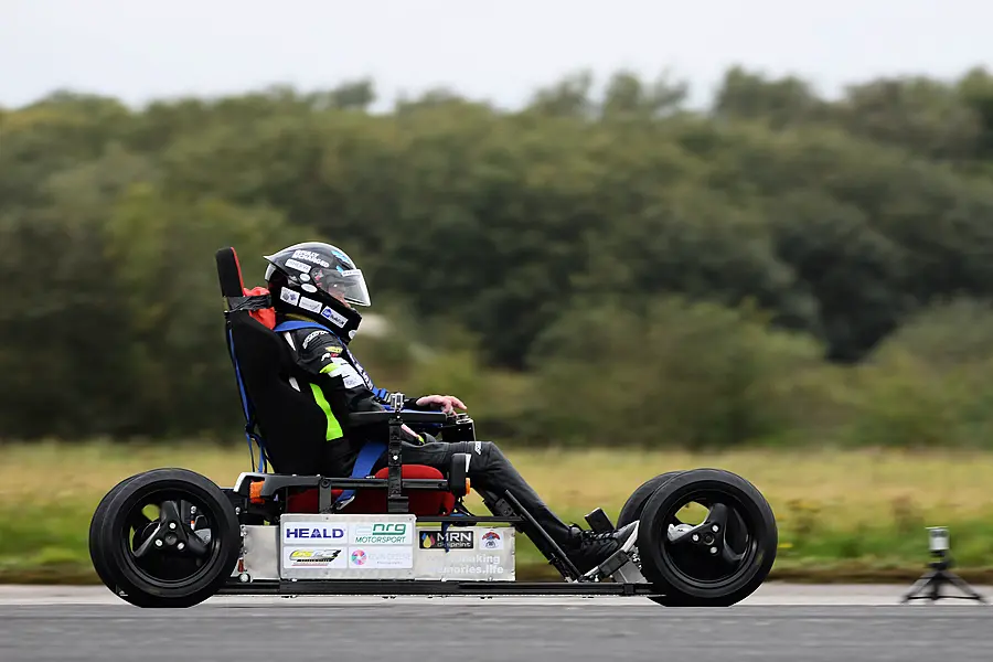 Jason Liversidge’s wheelchair broke the current world record (Harvey Brewster)