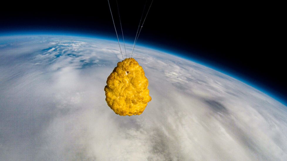 Chicken Nugget Launched Into Space To Celebrate Iceland’s 50Th Anniversary