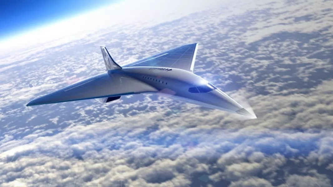The first design of Virgin Galactic’s high-speed aircraft (Virgin Galactic/PA)