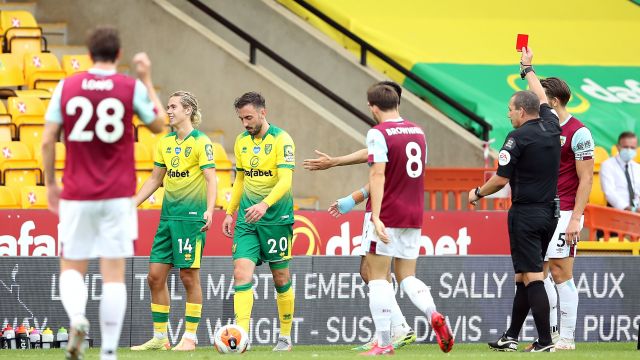 Burnley Cruise Past Nine-Man Norwich To Keep European Hopes Alive