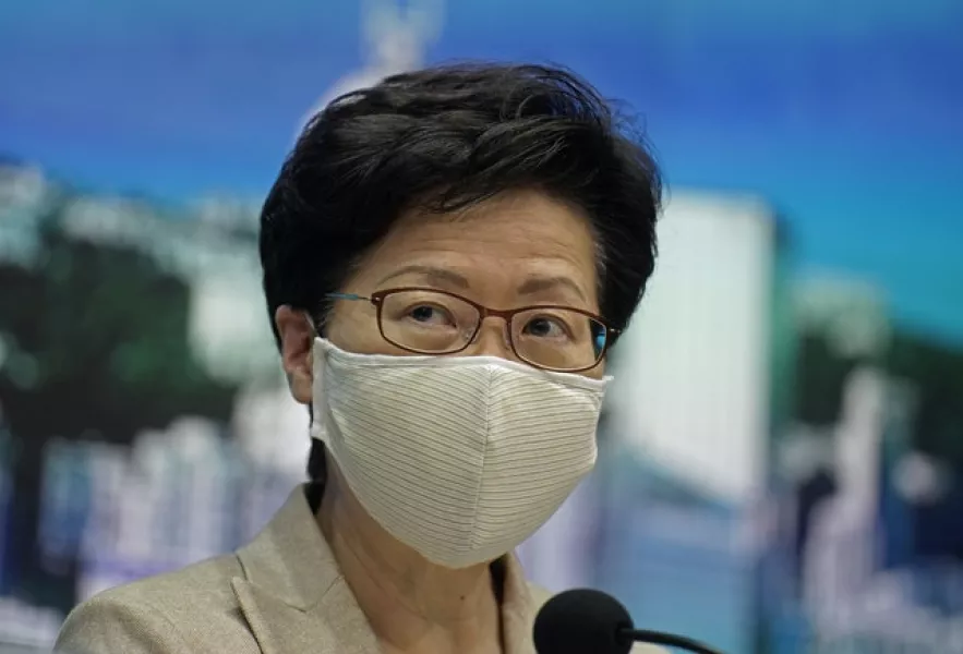 Hong Kong chief executive Carrie Lam (AP)