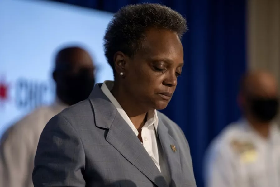 Mayor Lori Lightfoot of Chicago (Pat Nabong/AP)