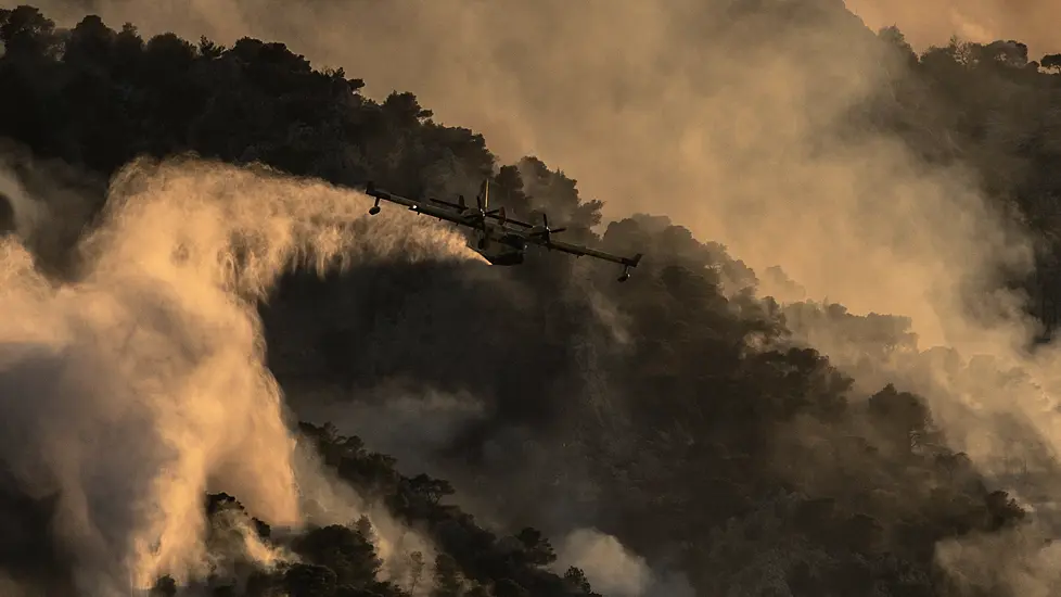 Firefighters See Gains Against Greece Wildfire As Winds Drop