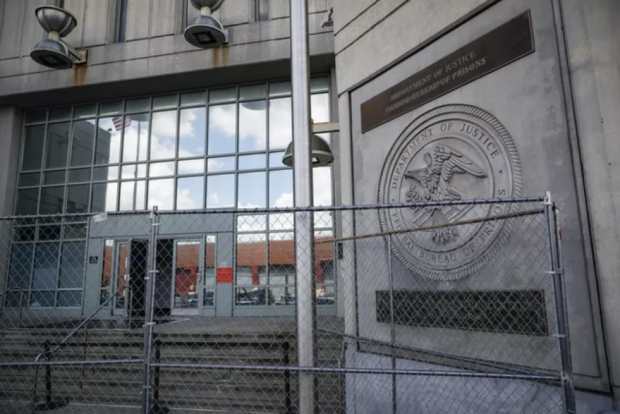 The Metropolitan Detention Centre in, Brooklyn where Ghislaine Maxwell is held (John Minchillo/AP)