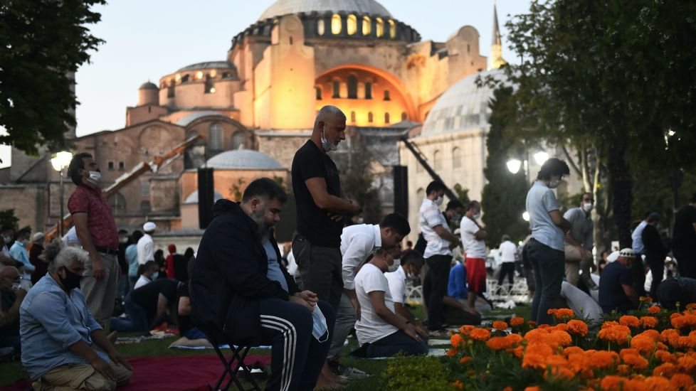 Prayers Held At Hagia Sophia After Mosque Reconversion