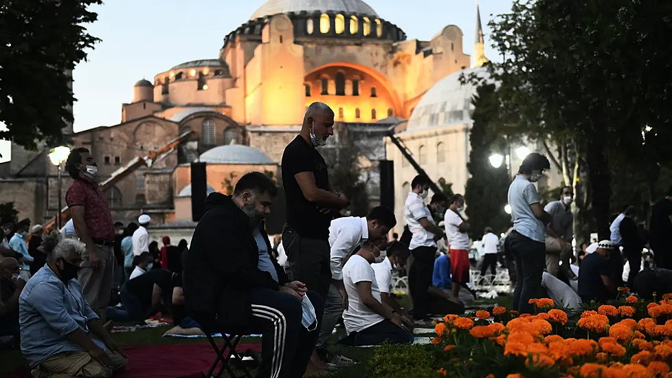 Prayers Held At Hagia Sophia After Mosque Reconversion