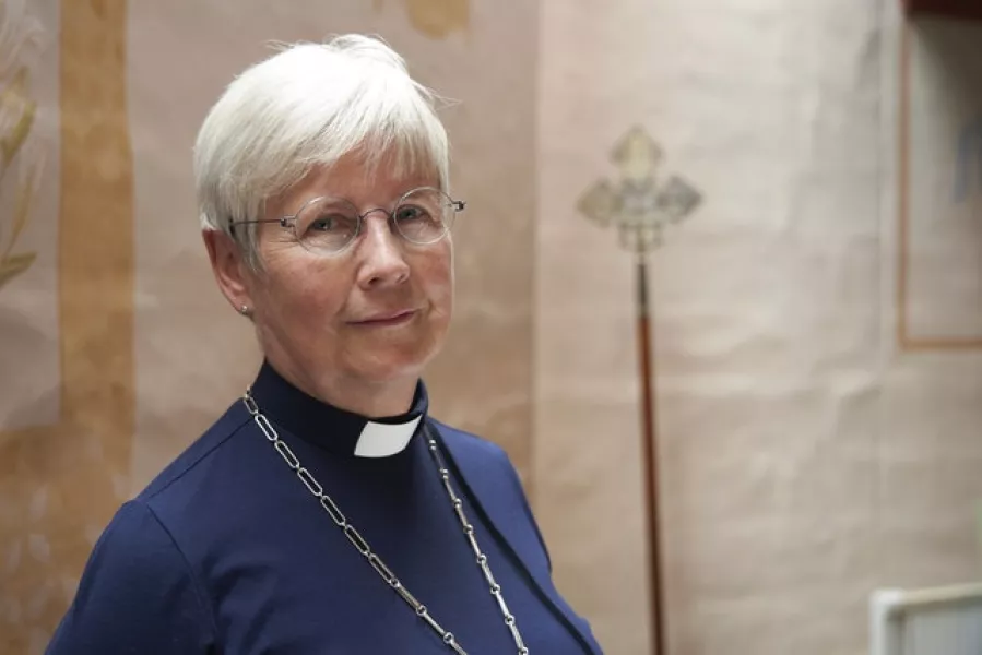 Rev Cristina Grenholm highlighted a gender imbalance among worshippers (David Keyton/AP)