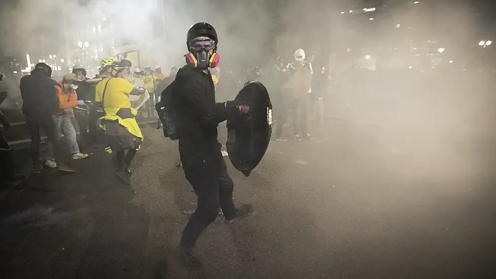 Protesters Clash With Federal Agents Outside Portland Courthouse