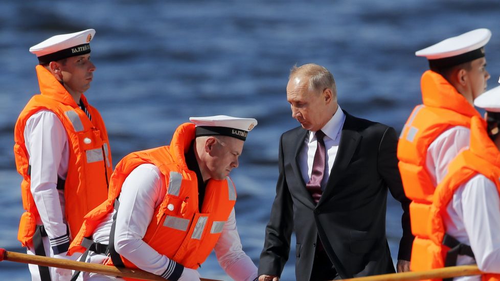 Putin Attends Naval Parade And Promises New Ships