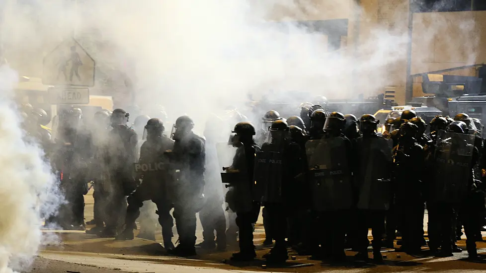 Demonstrators Clash With Police During Protest In Virginia