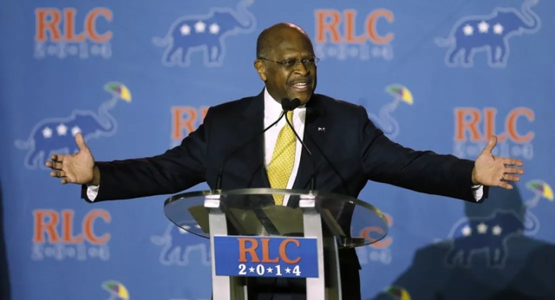 Mr Cain hoped to become the Republican Party’s first black presidential nominee (AP/Bill Haber, File)