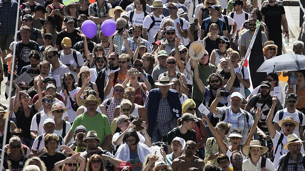 Anti-Lockdown Demonstrators Proclaim Freedom Day In Germany