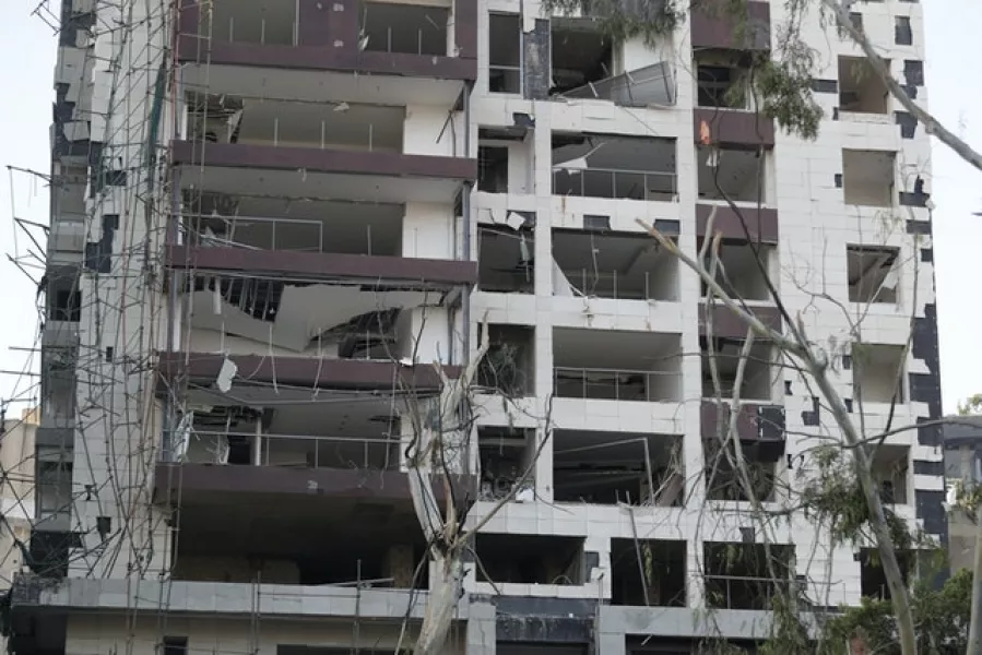 Buildings sustained massive damage (Hassan Ammar/AP)