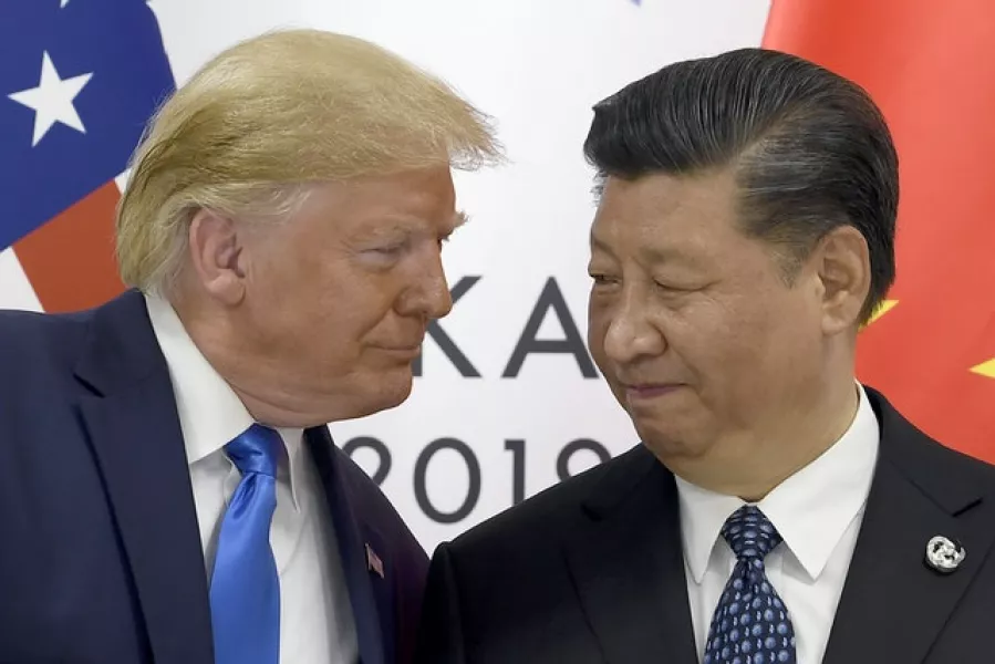 Despite appearances in this meeting at the G-20 summit in Japan in June last year, Sino-US relations have nosedived under the leadership of Donald Trump and Xi Jinping (Susan Walsh/AP)
