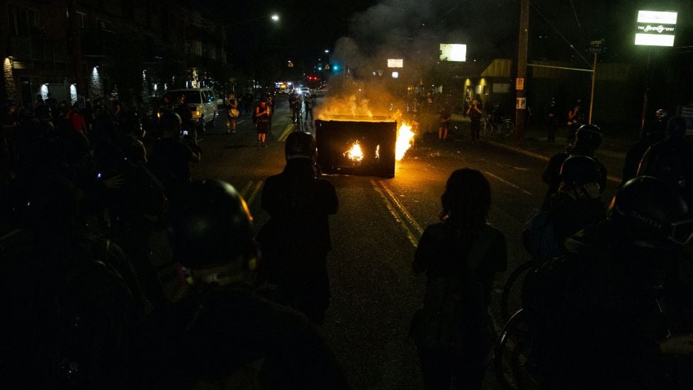 Protesters Rally In Portland As Mayor Decries Violence