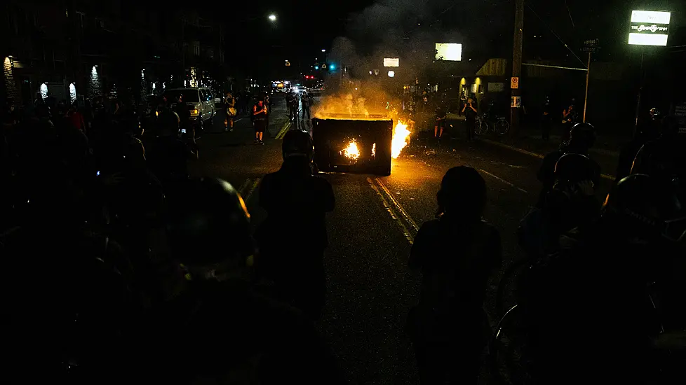 Protesters Rally In Portland As Mayor Decries Violence