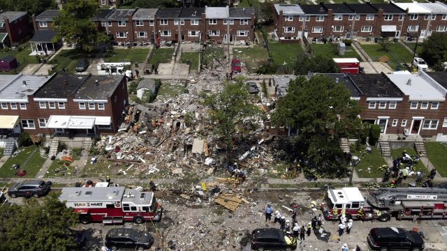 Baltimore Natural Gas Explosion Destroys Several Houses